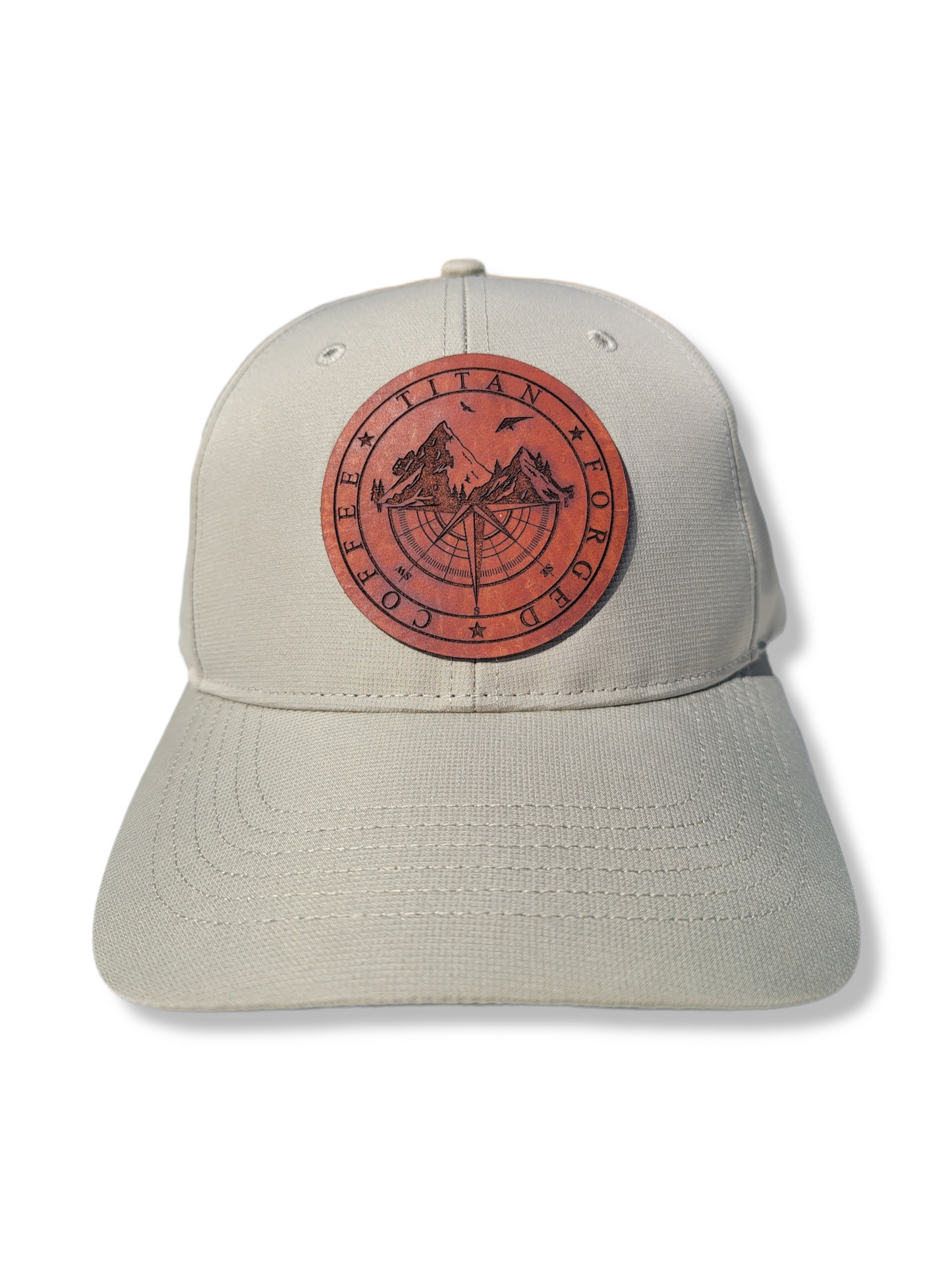 Adventure- Leather Patch, Slate Performance Hat