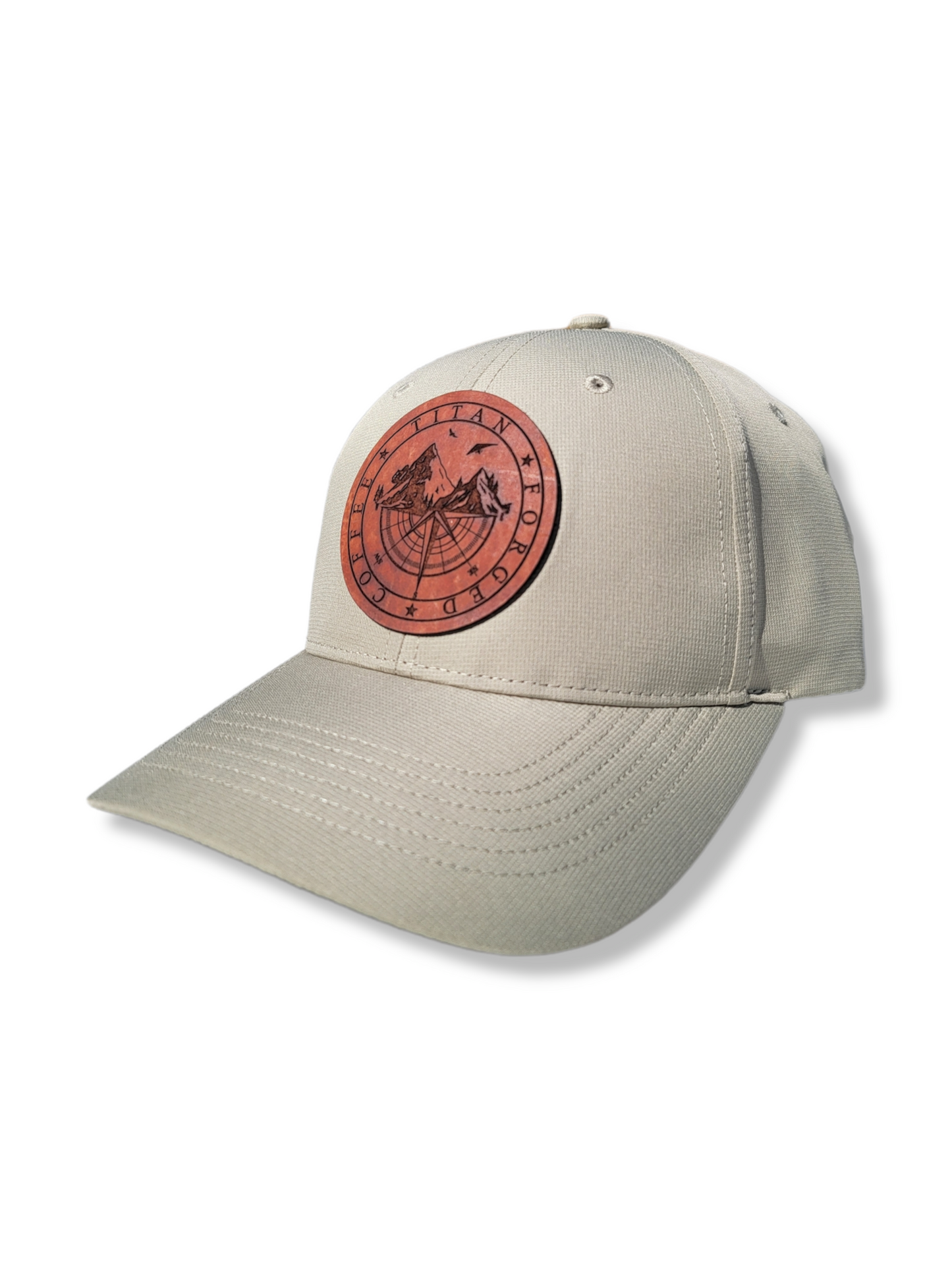 Adventure- Leather Patch, Slate Performance Hat
