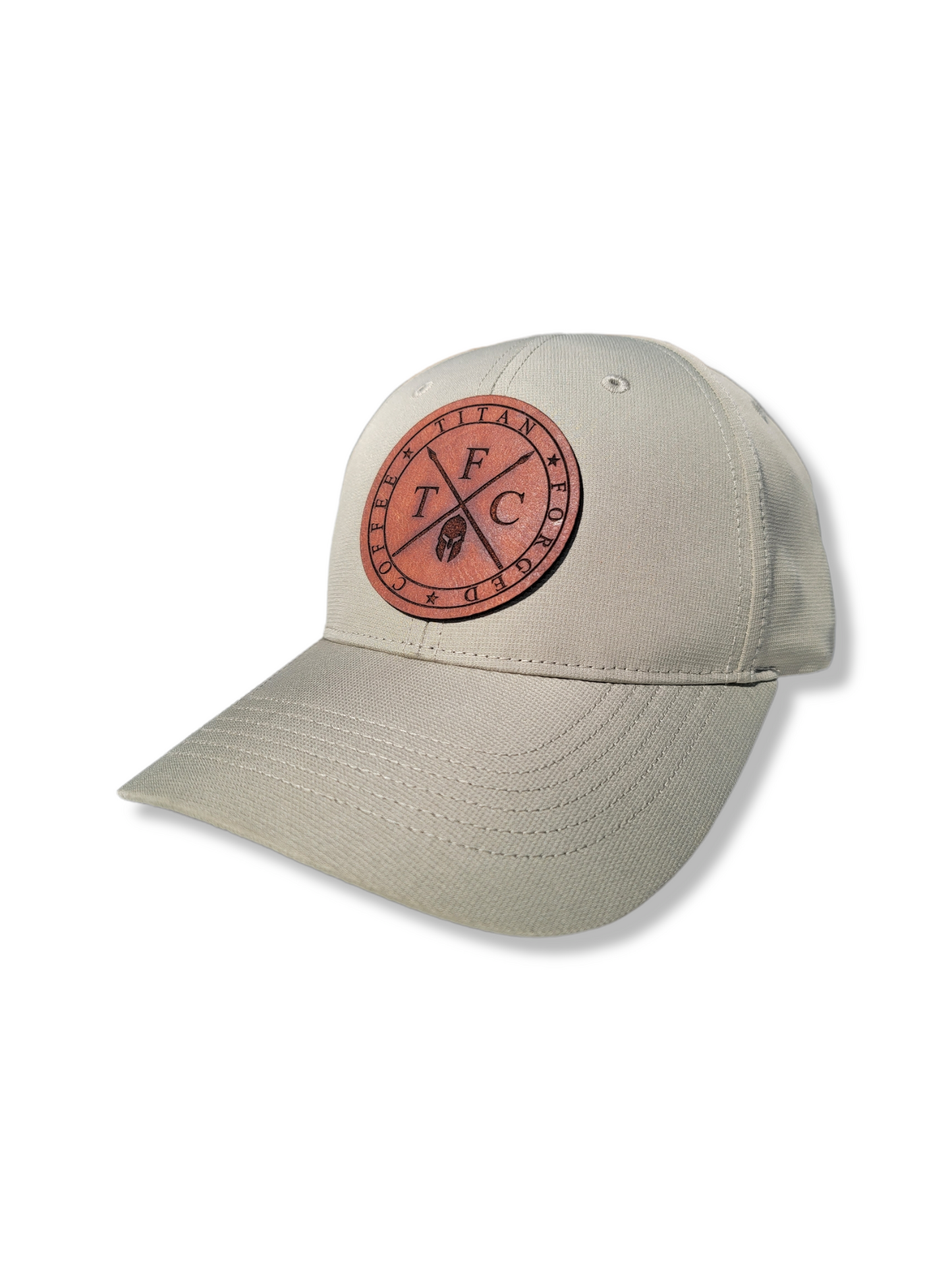 TFC- Leather Patch, Slate Performance Hat